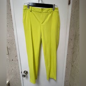 Women’s Tailored Bright Yellow Slim Pants